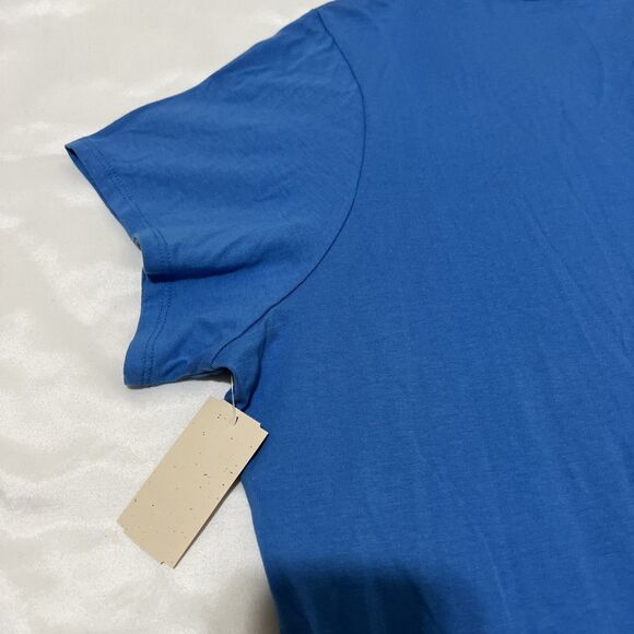 NWT Coldwater Creek Shirt Womens 3X Supima Short Sleeve Tshirt Top Blue - Picture 7 of 9